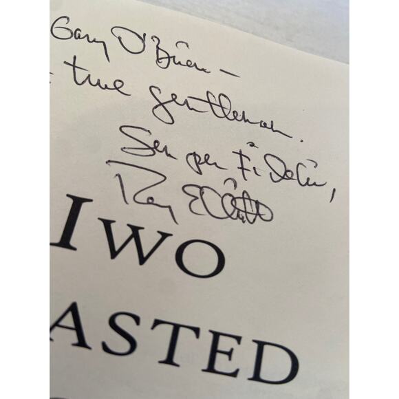 AUTOGRAPHED Ray elliot iwo blasted again - Picture 3 of 3